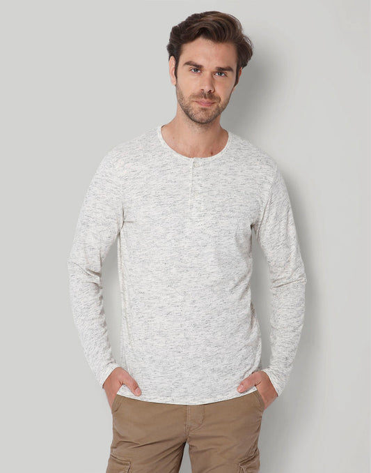 White Henley T-Shirt