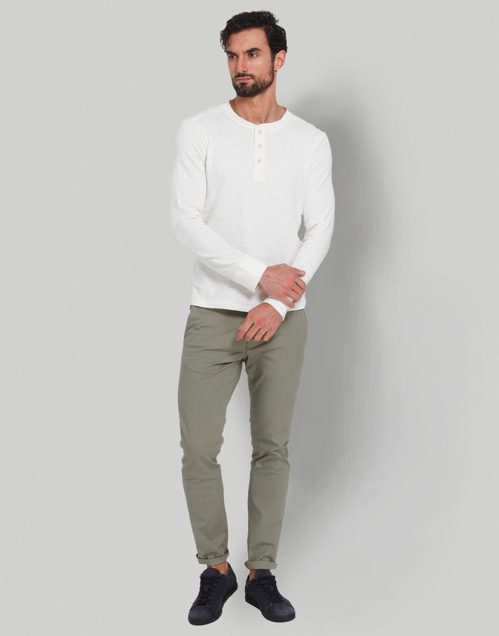 White Henley T-Shirt