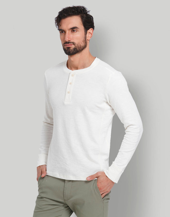 White Henley T-Shirt