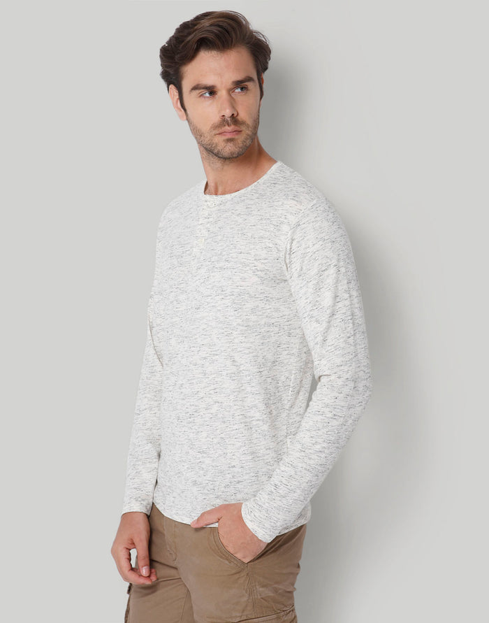 White Henley T-Shirt