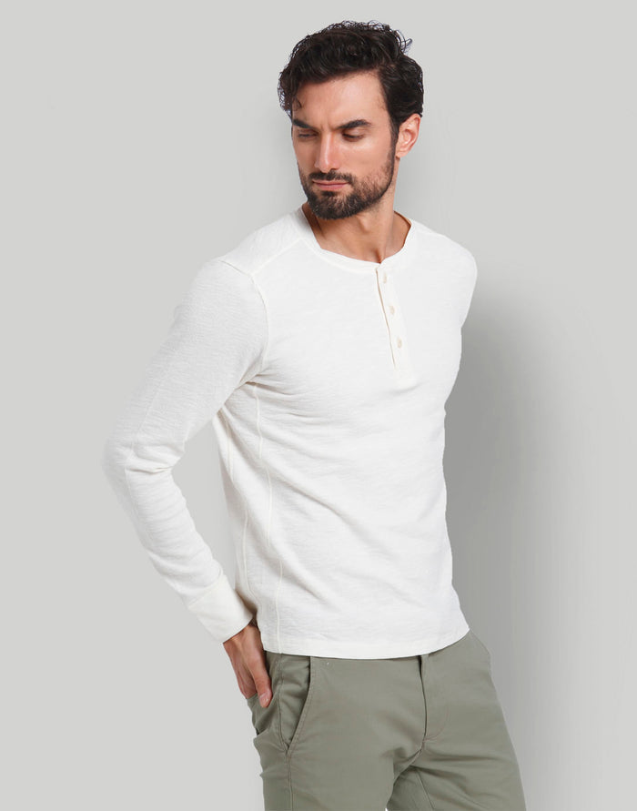 White Henley T-Shirt