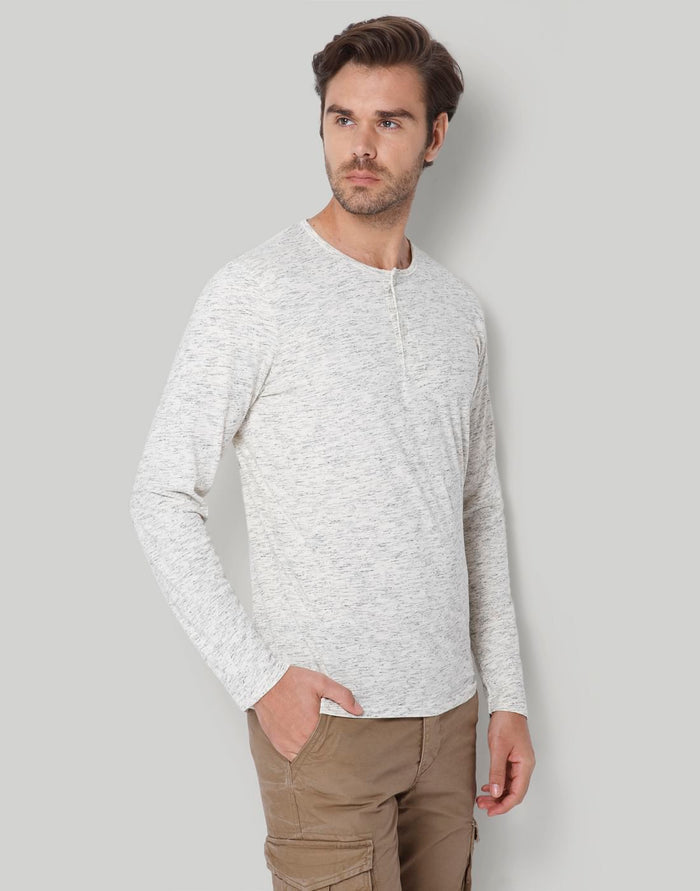White Henley T-Shirt