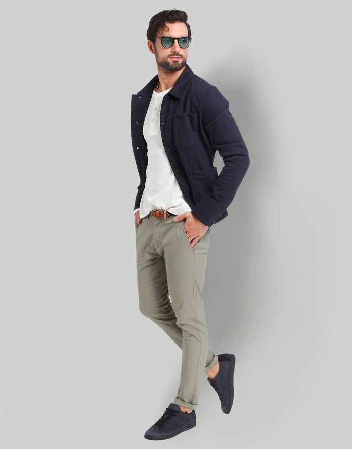 White Henley T-Shirt