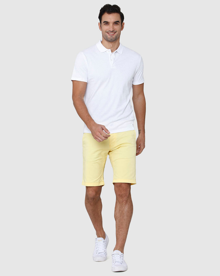 White Polo Neck T-Shirt