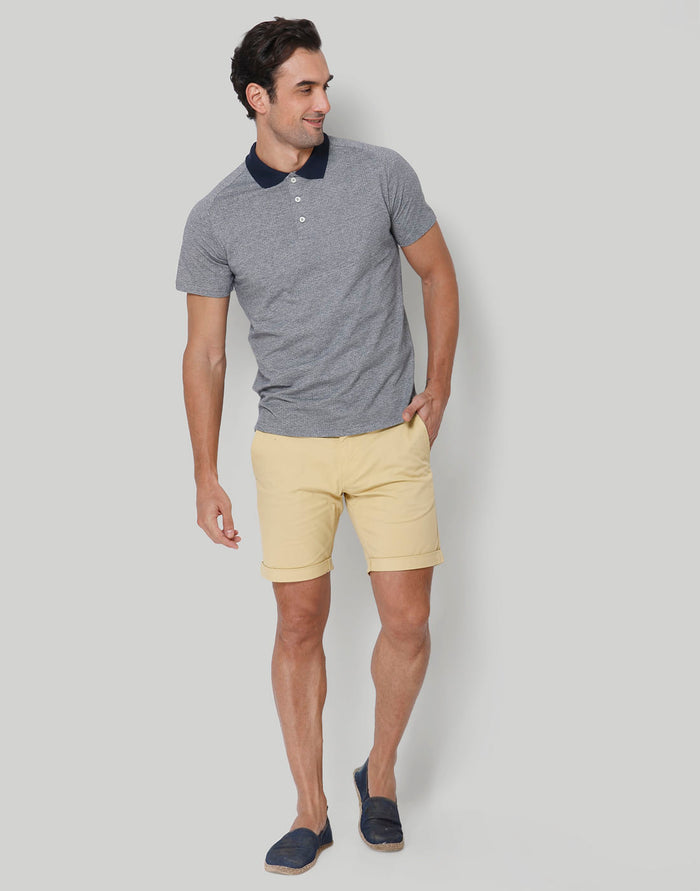 White Polo Neck T-Shirt