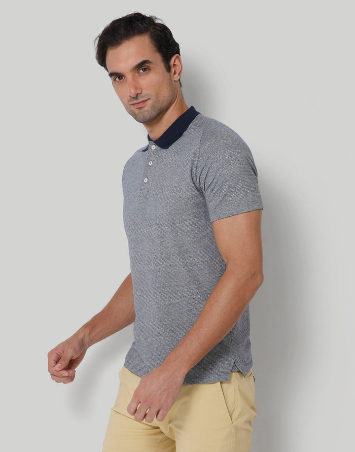 White Polo Neck T-Shirt