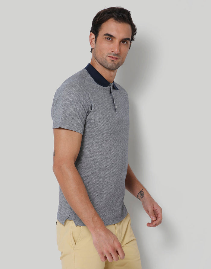 White Polo Neck T-Shirt