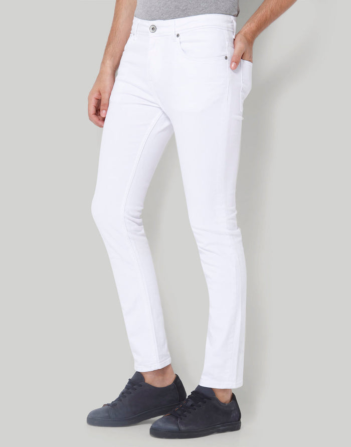 White Regular Fit Jeans