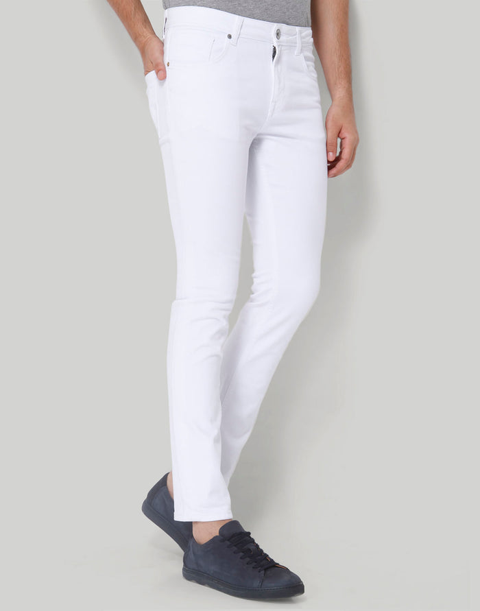 White Regular Fit Jeans