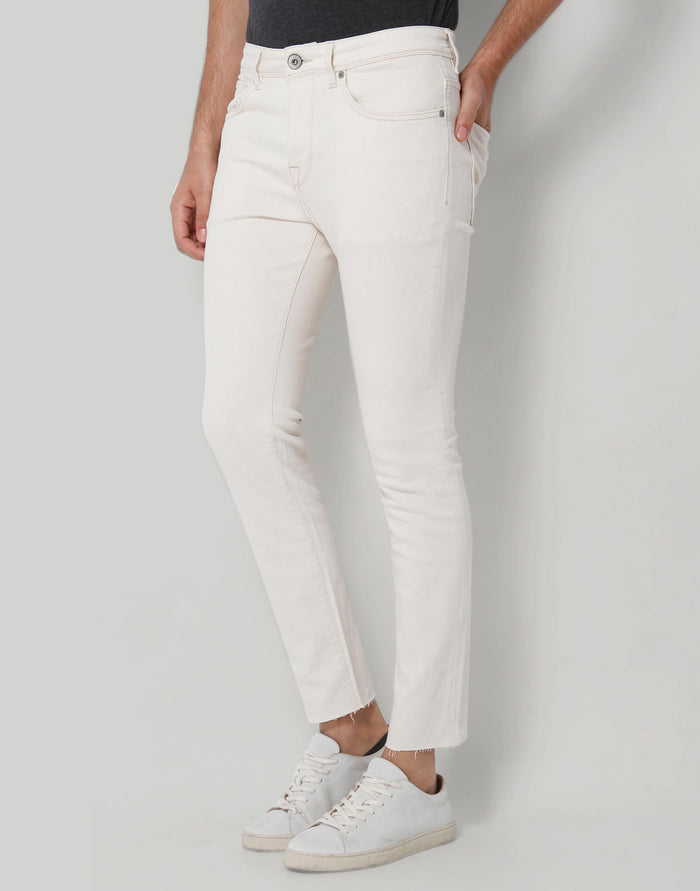 White Slim Fit Jeans