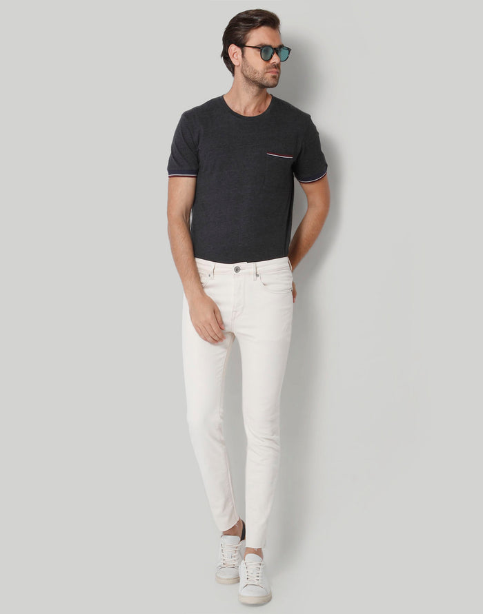 White Slim Fit Jeans