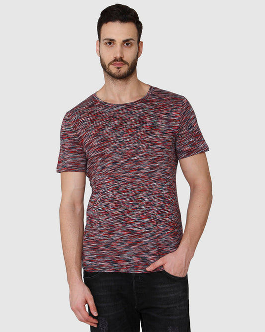 White Striped Crew Neck T-Shirt