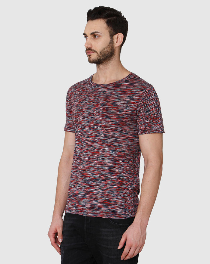 White Striped Crew Neck T-Shirt