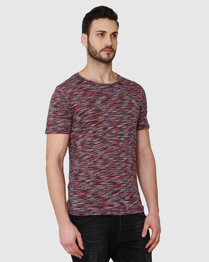 White Striped Crew Neck T-Shirt