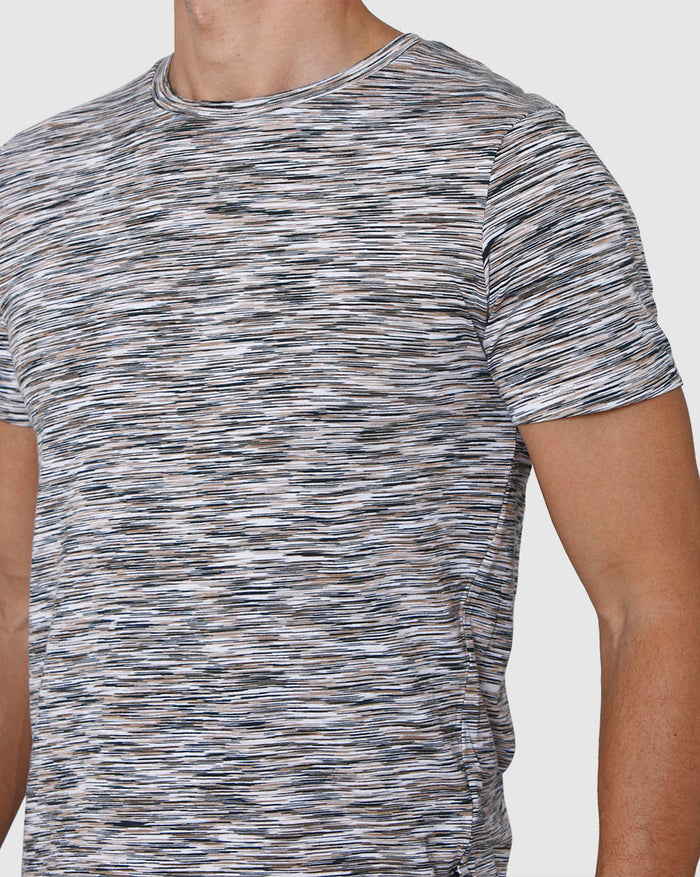 White Striped Crew Neck T-Shirt