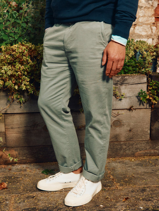 Aubin Light Khaki Witham Stretch Chino | Chinos