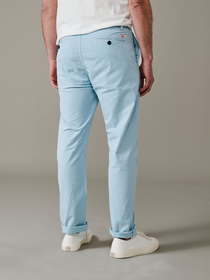 Aubin Light Blue Witham Stretch Chino | Chinos