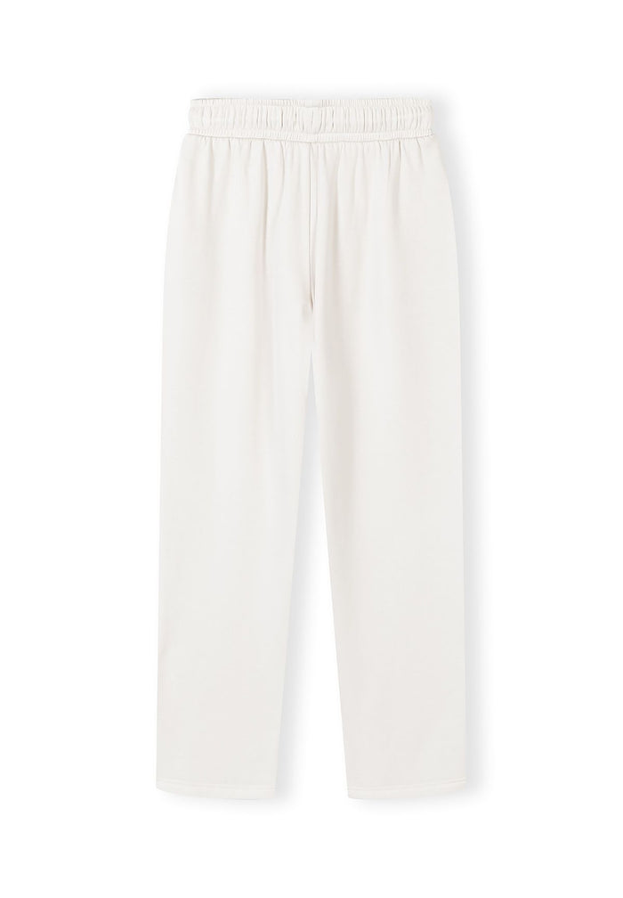 Wide Leg Joggers, Off White, Drawstring - 2
