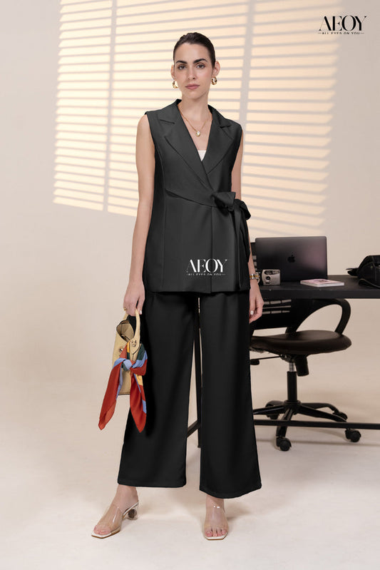 Wrap blazer tailored co-ord set