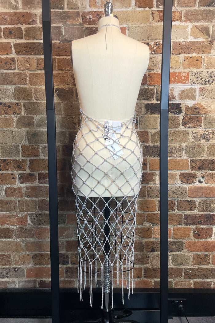 Zara Webbed Silver Lurex Overlay image 2