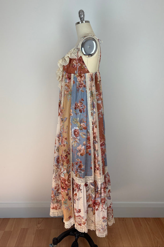Zimmermann Awaken Lace Trim Floral Maxi Dress
