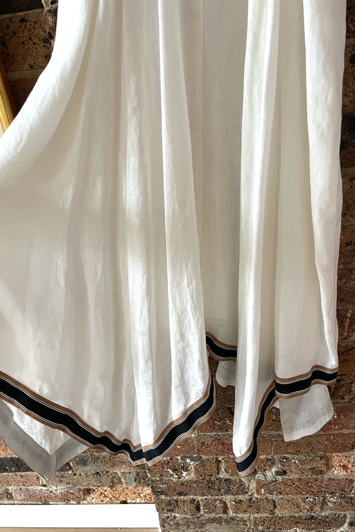Zimmermann White Handkerchief Hem Midi Dress image 5