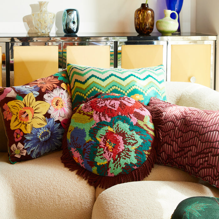Zita Cross Stitch Cushion Feather Insert